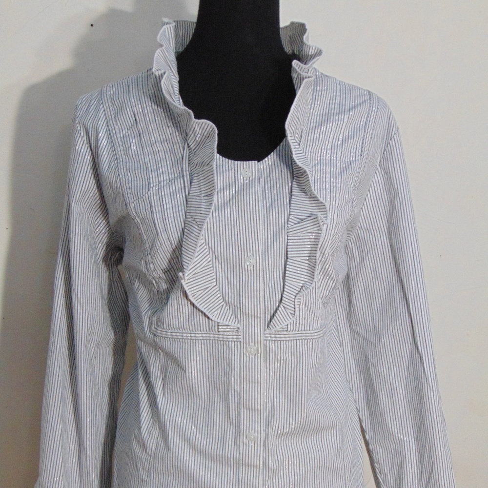 Lane Bryant Women's Striped Fitted Top